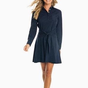 Southern Tide Navy Long Sleeve Dress Size Large